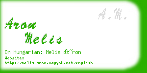 aron melis business card